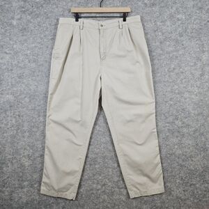 Carhartt Men's Khaki‎ Chinos Pants 40x32 (ACTUAL 39x30) 100% Cotton Slacks SPOT